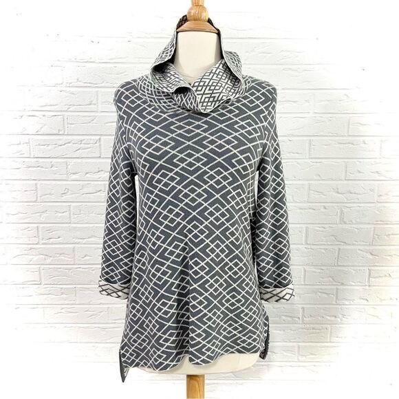 Anthropologie Moth Galena Cowl Neck Alpaca Blend Grey Sweater Size XS - Picture 5 of 8